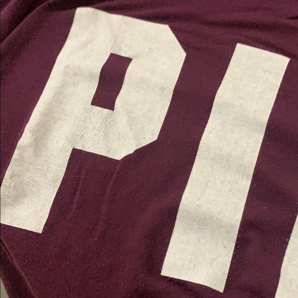 Pink VS Scoop Neck Long sleeves Top - Picture 7 of 9